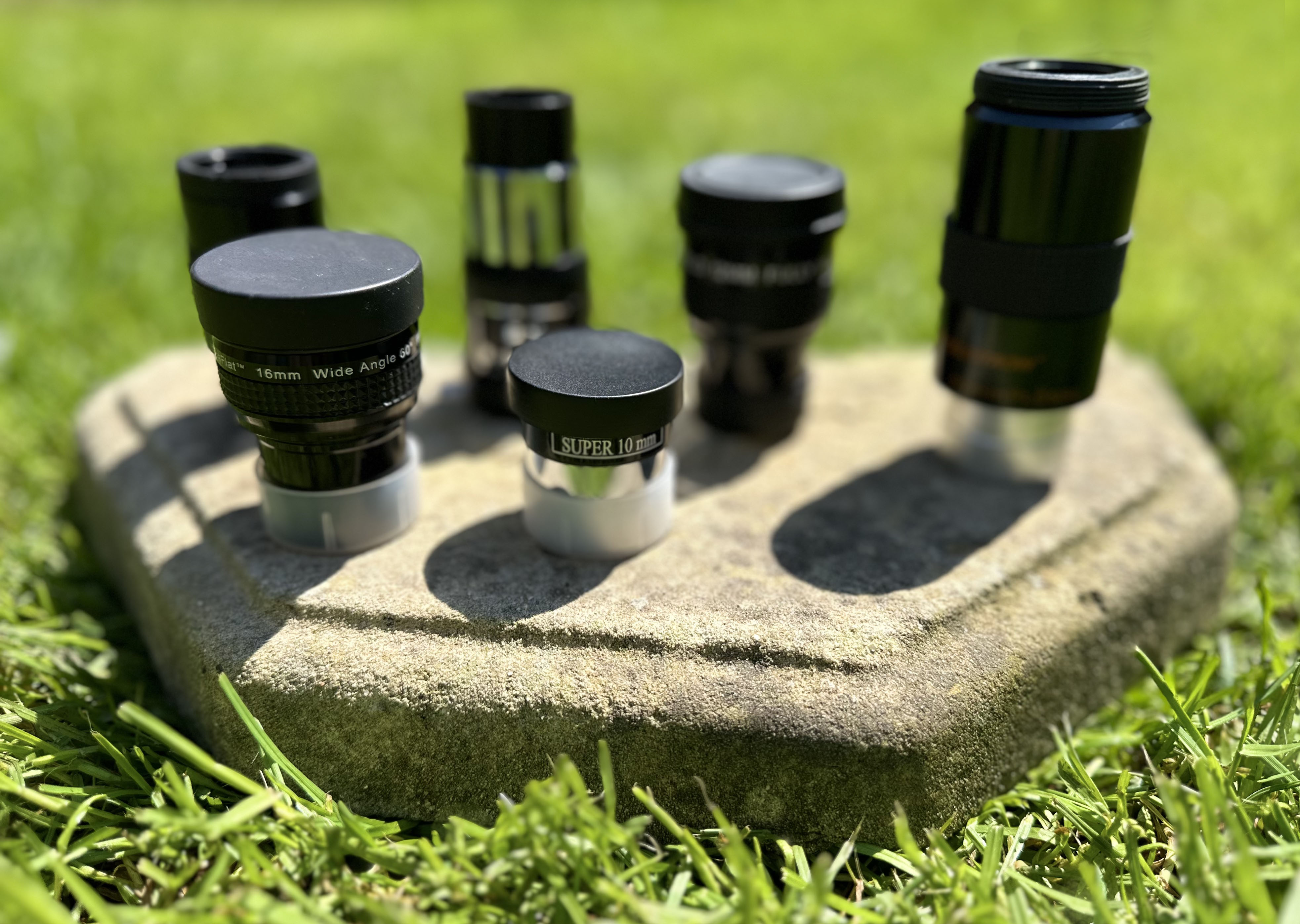 Photograph with some eyepieces